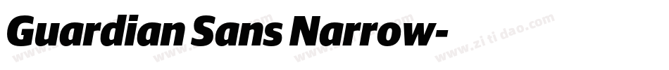 Guardian Sans Narrow字体转换